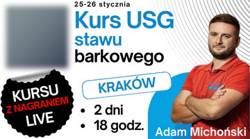 WZÓR bark - „USG stawu barkowego” Kraków 25-26.01.2025, kurs z NAGRANIEM LIVE