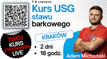 „USG stawu barkowego” Kraków 7-8.06.2025, kurs z NAGRANIEM LIVE