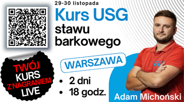 „USG stawu barkowego” Warszawa 29-30.11.2025, kurs z NAGRANIEM LIVE